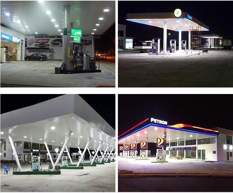Gas Station Canopy Petrol LED Light Meanwell Driver 120W Recessed LED Canopy Light