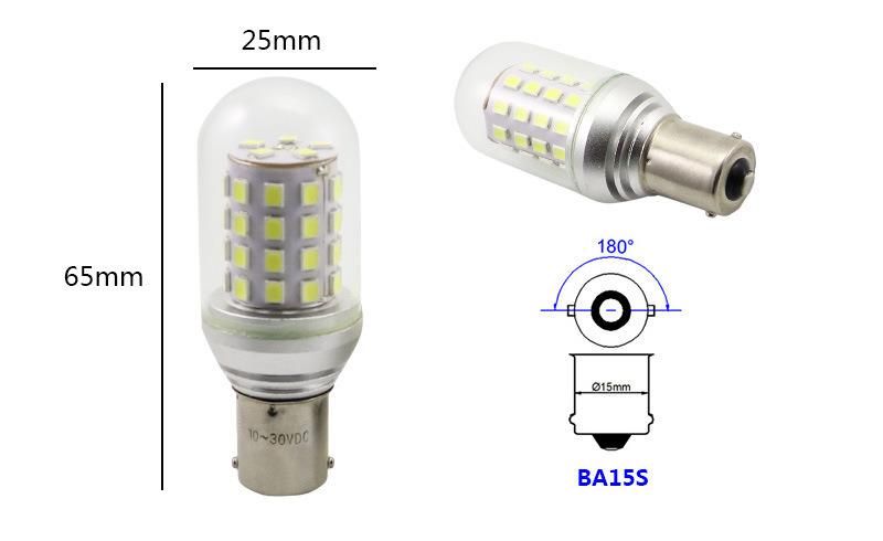 T25 Bay15D 1156 LED Marine Light Boat Lamp 24V 48V 60V 5W PC Cover Energy Saving E14 Bulb LED Ship Using Light