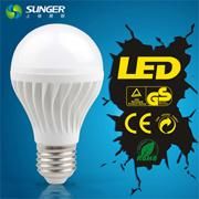 2014 Sunger New A60 E27 7W LED Bulb Light with CE Certification