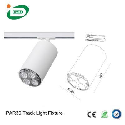 2021 Hot Sales Distributor Aluminum Tube LED Studio Track Lights Fixtures 20W LED PAR Lights for Indoor Lighting