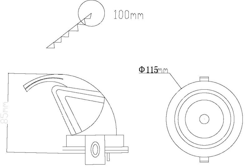 High Quality LED Lamp Recessed Spot Downlight COB LED 15W Cabinet Light Down Light