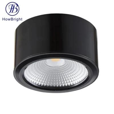 Epistar COB Black White Downlight Surface Mounted LED Ceiling Light for Living Room Bedroom Office