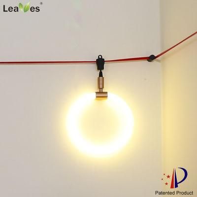 CE ETL Art Deco Lamp LED Modern Circle Ring Square Adjustable Linear Decoration Decorative Lights for Restaurant Hotel Office