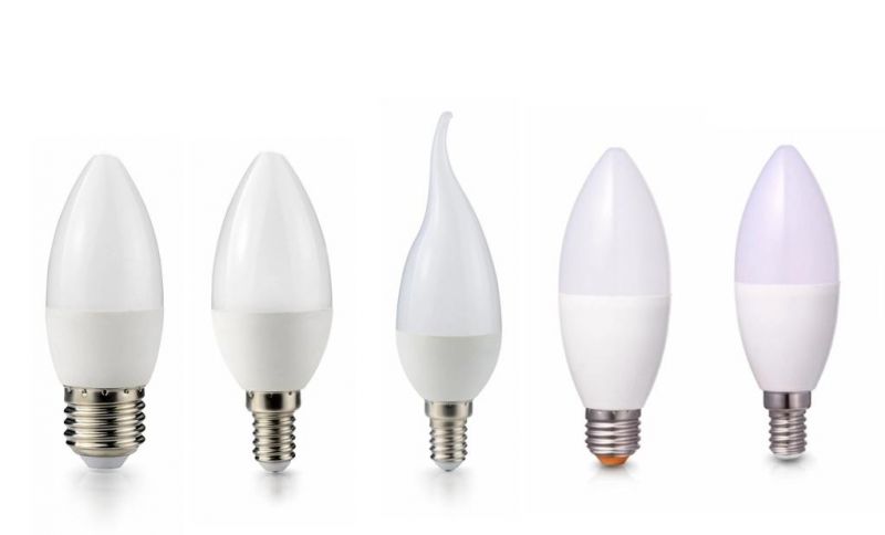 LED Bulb Light SMD Mini Light 3W Plastic E27 with CE RoHS ERP LED Candle Lamp