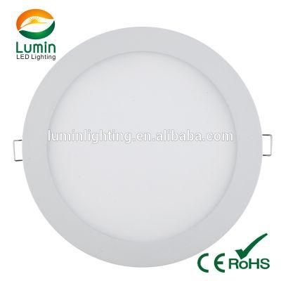 6000K IP44 15W 100lm/W Ultra-Thin Aluminum Recessed Round LED Panels