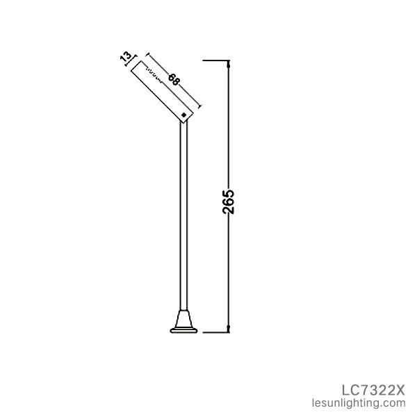 OEM Height 3W Jewelry LED Cabinet Lighting Display Lighting LC7322X