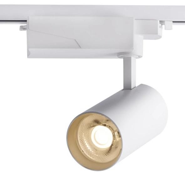 High Lumen Commercial Aluminium Alloy COB 20W 30W 40W LED Track Light CRI90 5 Years Guarantee