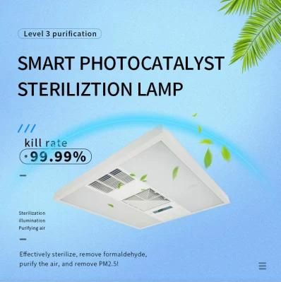 Newly Developed Nanometer Bactericidal Effect Antiseptic Anti-Virus Air-Cleaning LED Panel Light