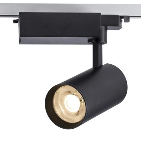 High Lumen Commercial Aluminium Alloy COB 20W 30W 40W LED Track Light CRI90 5 Years Guarantee