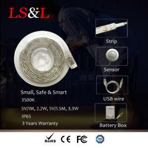 5V Mtion Sensor LED Strips Light for Night Lighting