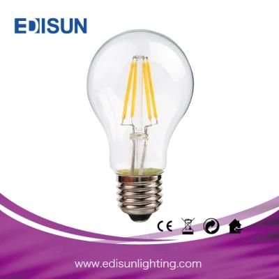 Best Price A60 7W E27 6PCS Filamnet LED Bulb Light