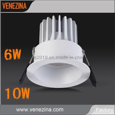 Hotel Use Recessed Ceiling Downlight 6W 10W Panel Lighting Decoration COB LED