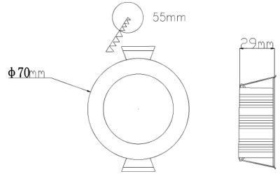 High Brightness 15W Long Working Time Aluminum LED Down Light for Room Hotel Conference Lighting