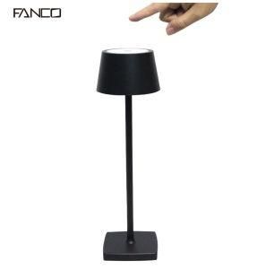 Factory Wholesale Metal Material Decor Dining Cordless USB Rechargeable Table Lamp Restaurant