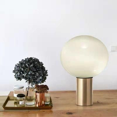 Nordic Modern Glass Ball Metal Bedside Table Lamp (WH-MTB-199)