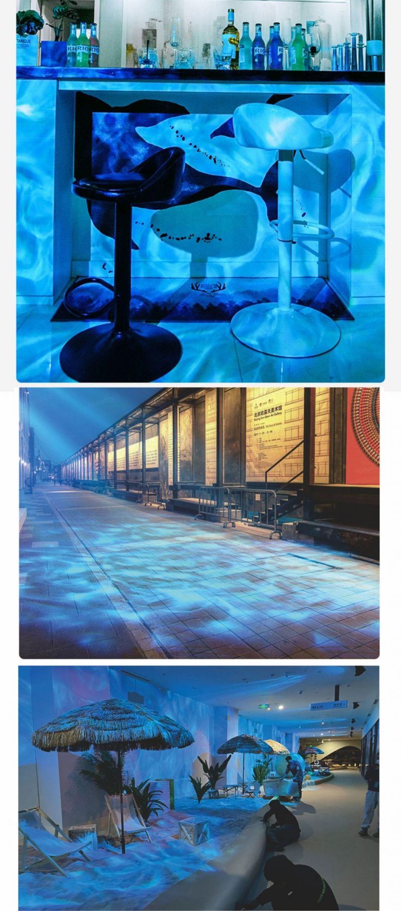 Hot Sale Outdoor Water Wave LED Garden Decoration Projector Light