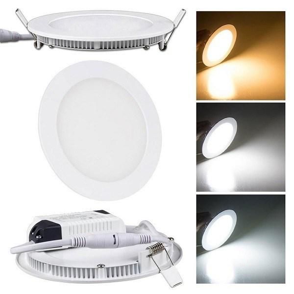 Slim LED Ceiling Panel Light Diammable Light Round Square