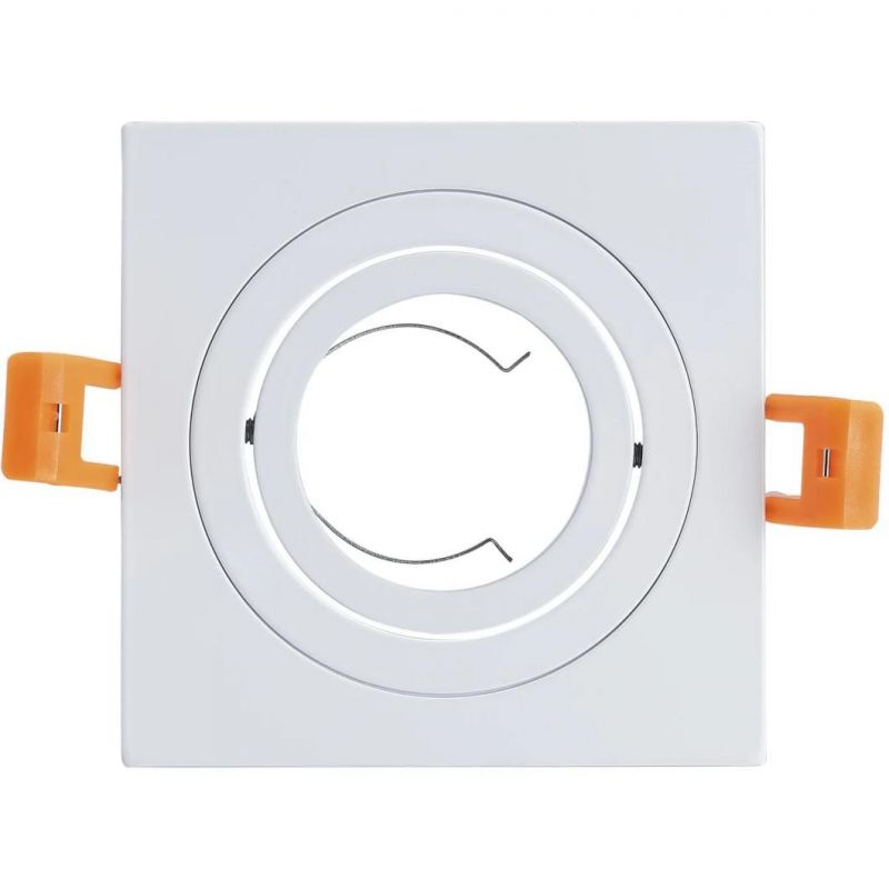 Hot-Sales Aluminum GU10 MR16 Square Tilt Recessed LED Downlight Spot Lamp