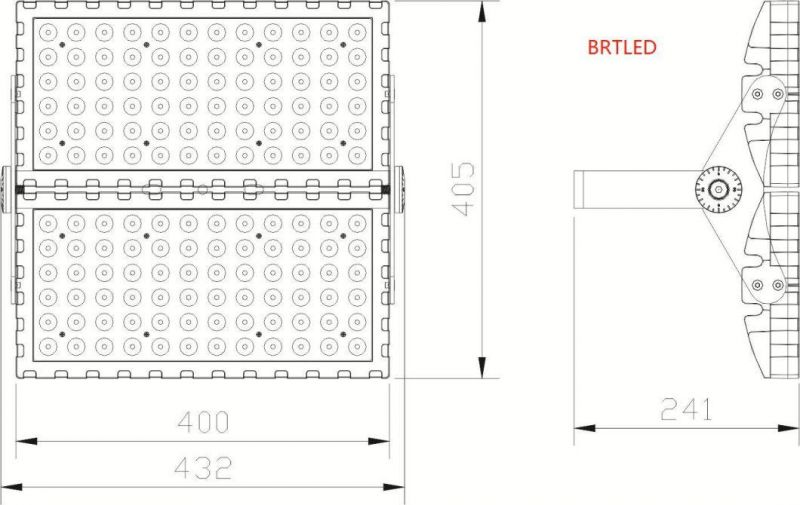 Unique Beam Angle LED Stadium Flood Light IP67 LED Stadium Lamp