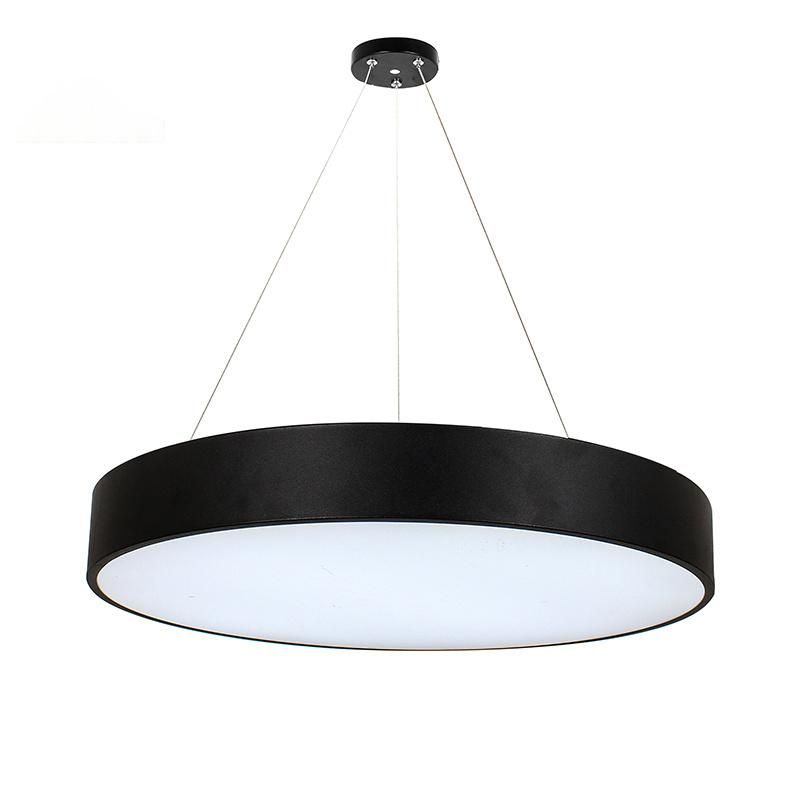 Hot Selling Indoor Office Linear Lamp Fixture 30W Black White LED Chandelier Pendant Light