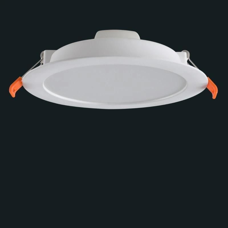 High Quality Slim Round Ceiling Downlight White Modern Plastic LED Lamp