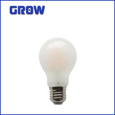 LED Global Bulb A60 6W/8W/10W Frosted Matte Glass LED Vintage Bulb Home Decoration LED Filament Lamp for Indoor Lighting CE RoHS ERP Approval