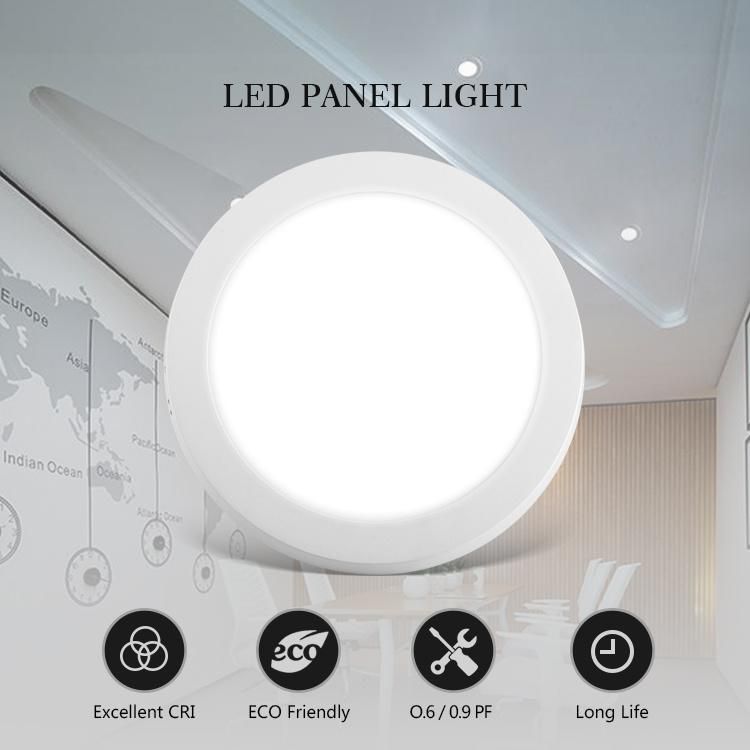 4" Round LED Panel Light 18W Isolated Driver Recessed Indoor Flat Panel LED Light