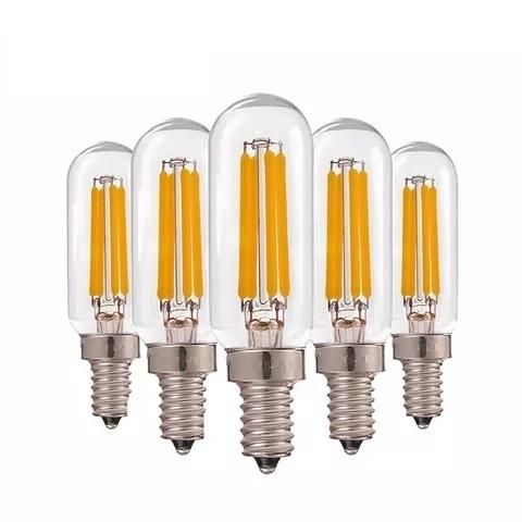 Dimmable Candelabra Tube Clear Glass Edison Filament Tubular LED Light Bulb