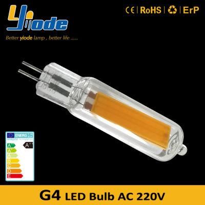 G4 LED 220V Glass LED Bulb 4W Capsule LED for Chandelier