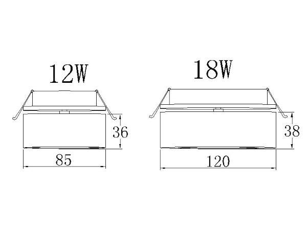 Hot Sale 12W 18W Adjustable Recessed LED Downlight for Decoration