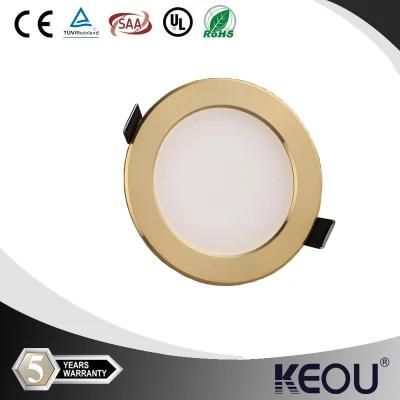 Cut Hole 90mm 4W Golden Round LED Panel