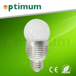 3W Bulb Light with Bridgelux E27 B22