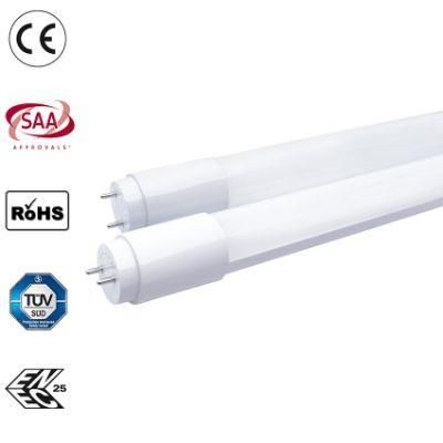 LED T8 Tube PC Cover with Aluminum Extrusion High Lumen Output LED Tube Light Lamp 200lm/W Tube