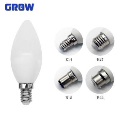 China Manufacturer Factory New ERP High Lumen E27/E14 C37 LED Light Candle Bulb