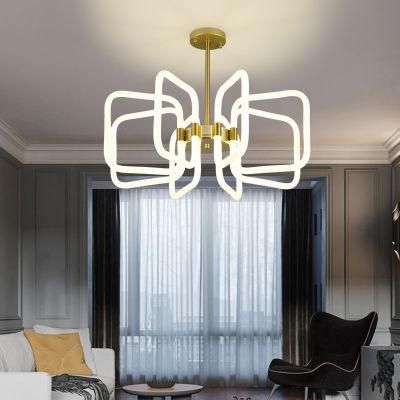 Dafangzhou 192W Light China Unique Chandeliers Manufacturer Light Iron Frame Material LED Crystal Chandelier Applied in Dining Room