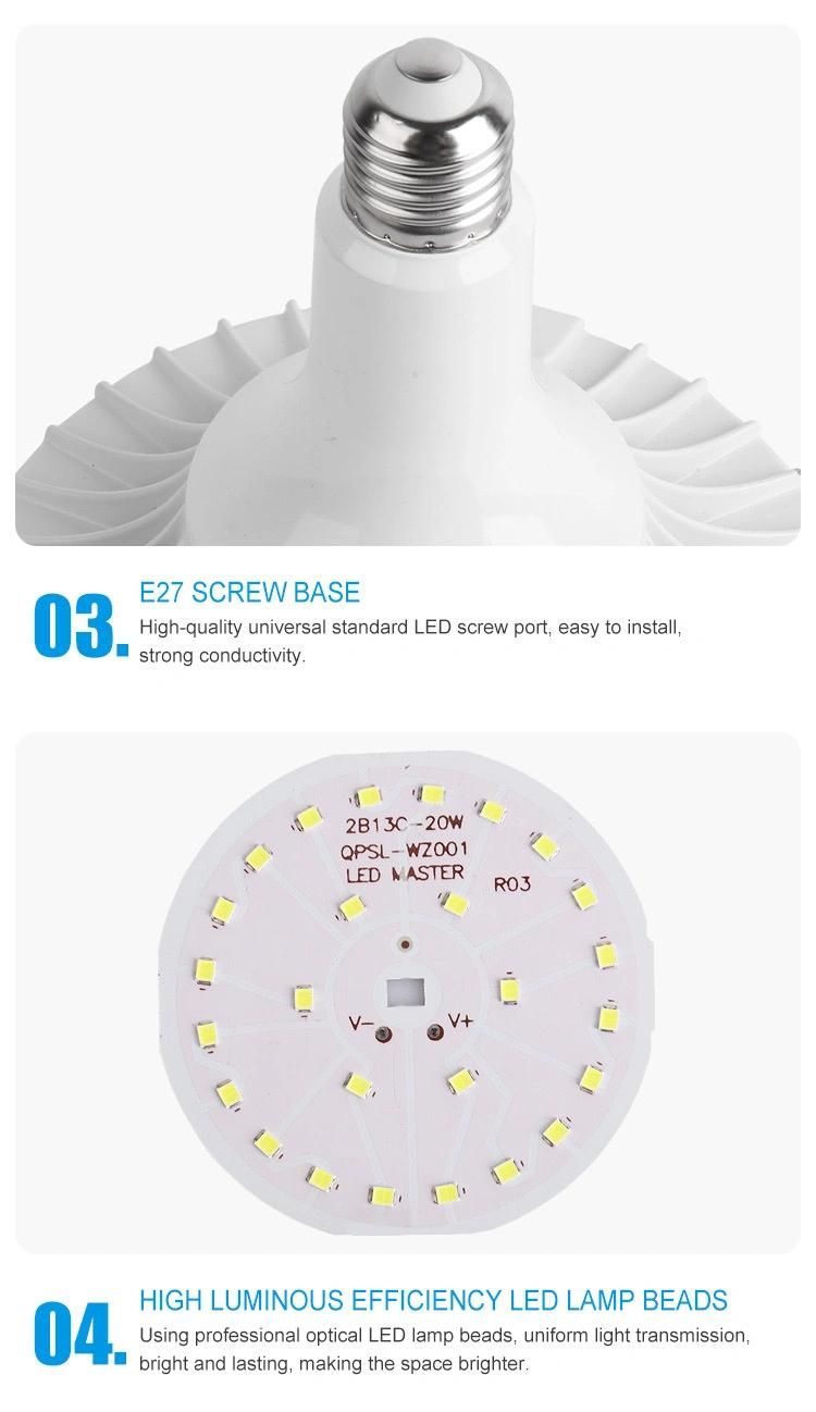 New Home Saving Serie SMD E27 Housing Lamp 50W 70W 6500K Ball Mushroom LED Bulb
