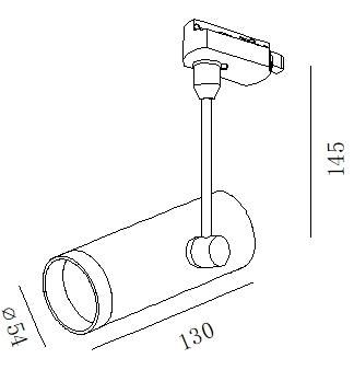Good Sale Adjustable Track Light Housing for Furniture Ce