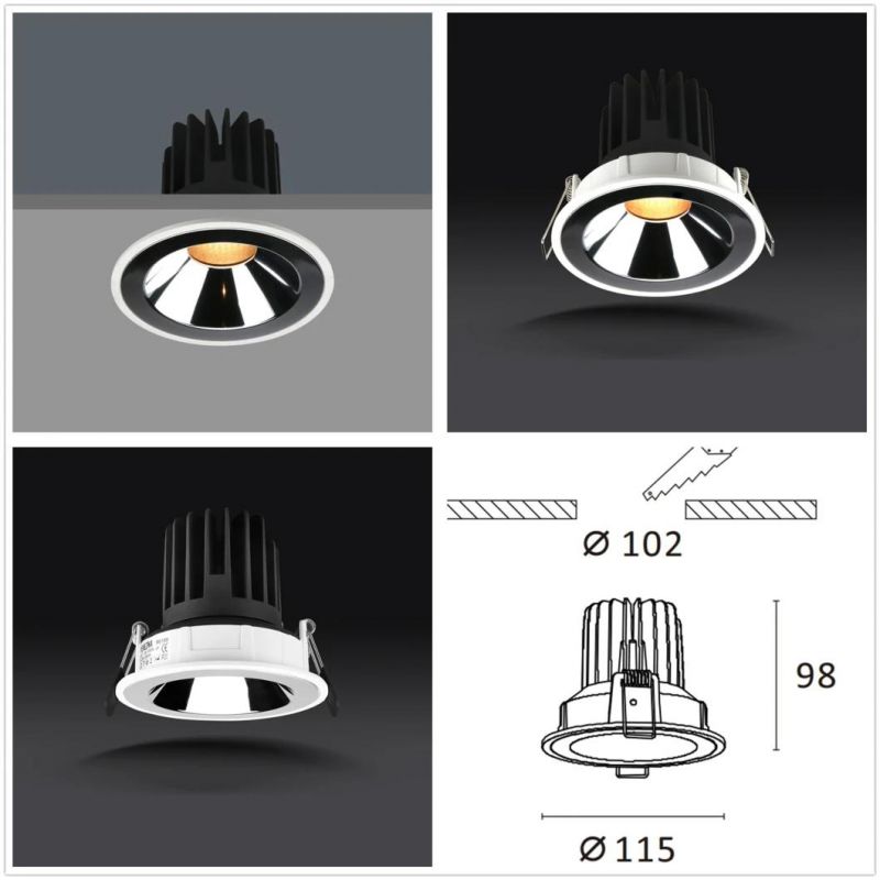 5-Year Warranty High Lumen 930lm COB LED Interior LED Downlight
