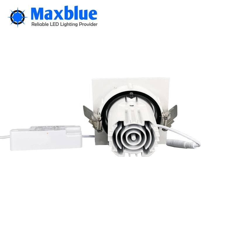 Hot Sale High Quality Adjustable Square Gimbal LED Spotlight Downlight