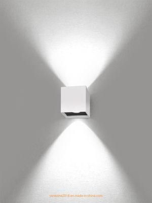 Aluminum Interior LED Cube Wall Lamp Up Down Wall Lights/Sconces Indoor Surface Mounted
