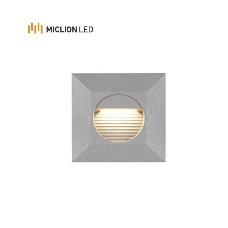 China Manufacturer Aluminum Die-Casting Wall Light Round Shape Recessed 2W with Ce RoHS