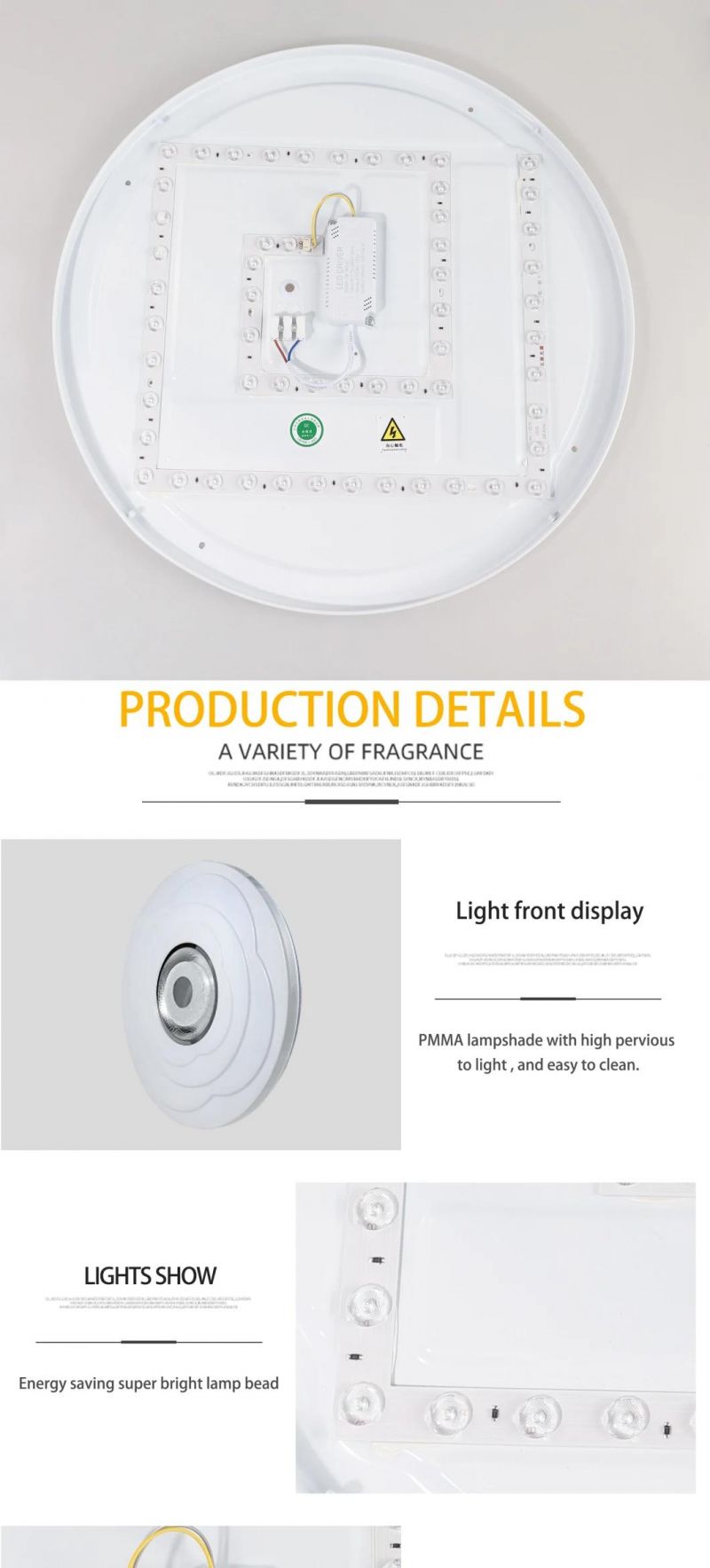 Decorative Bedroom Home Control Track Shade LED Ceiling Lamp with Colorful Rechargeable Ceiling Light