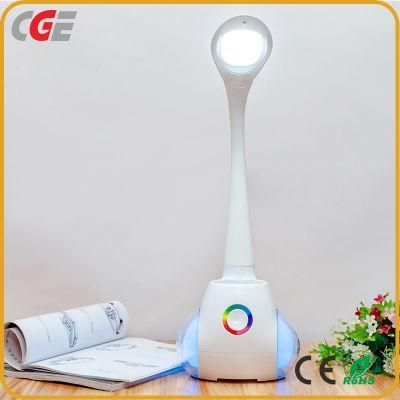 Multifunctional Portable Table Lamp with Pen Holder RGB 7-Color Changing Night LED Light