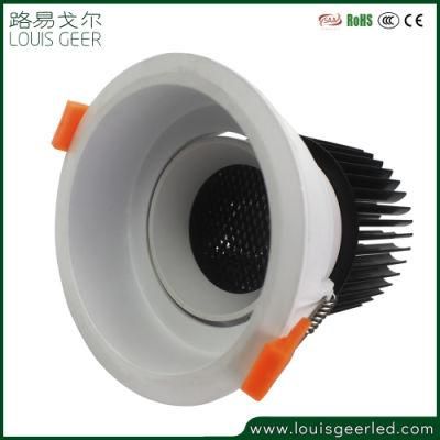 Adjustable Max40d Recessed COB LED Downlights 10W 20W LED Ceiling Lighting