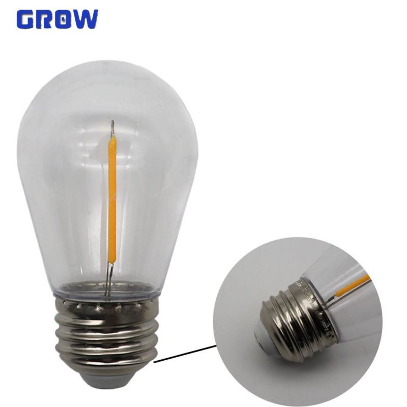 S14 LED Filament Bulb 1W 2W for Christmas Tree Decorative Light String