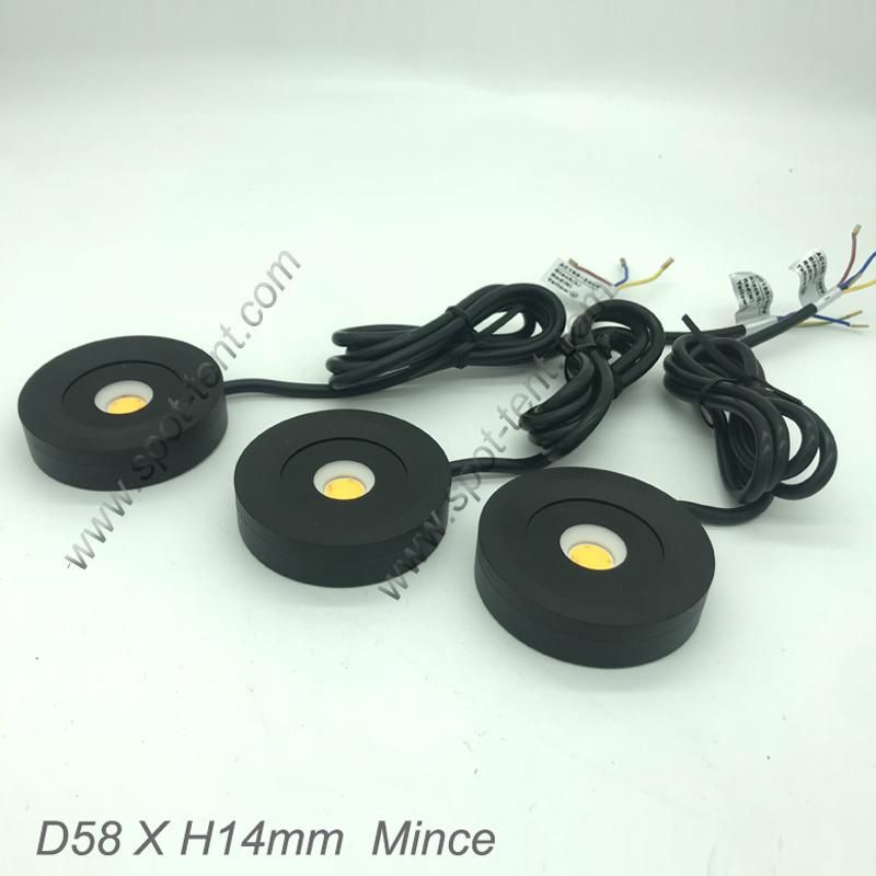 3W AC 110V 220V Mini LED Spotlight 280lm for Cabinet Ceiling Light