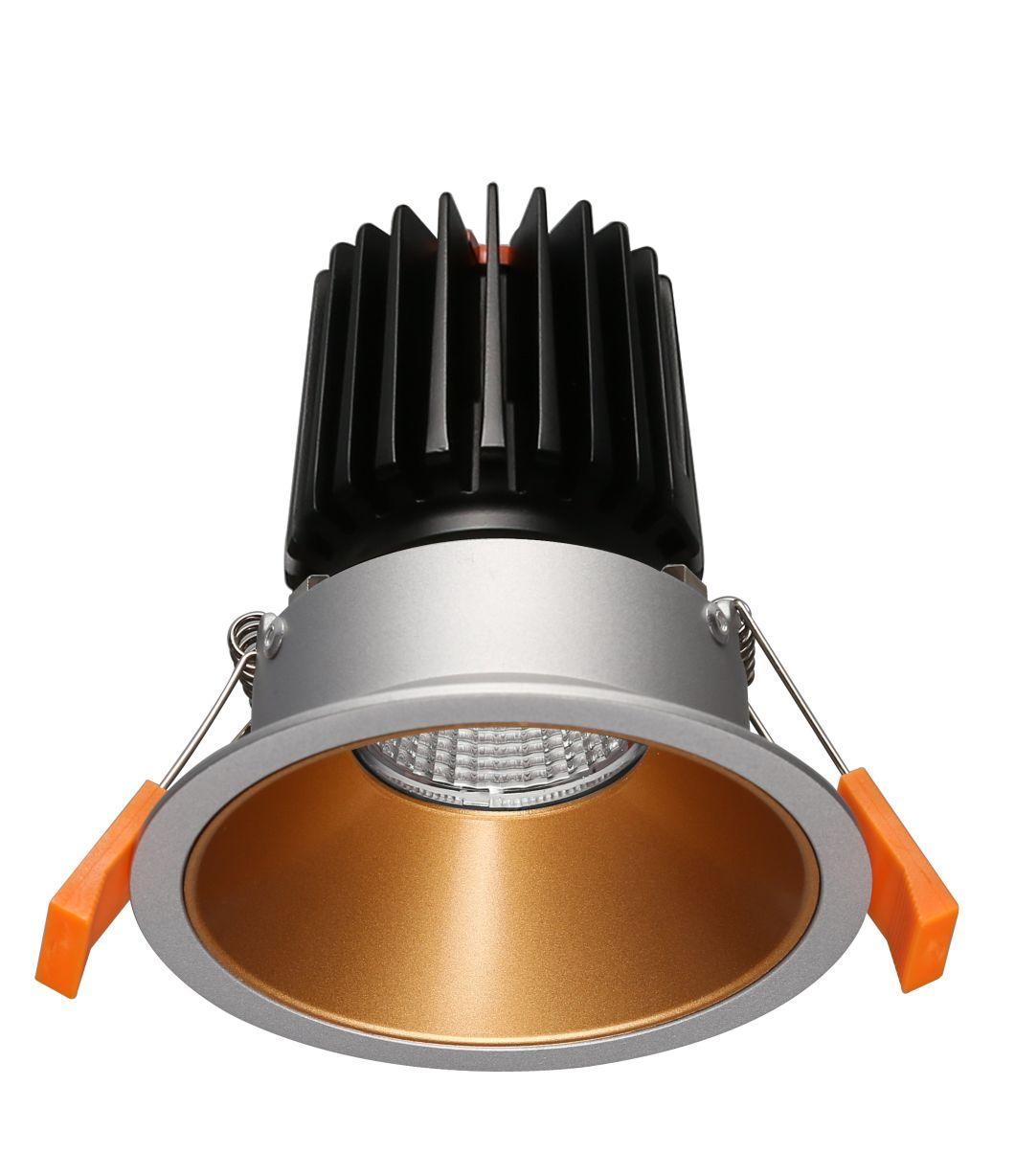 Nickel Golden LED Downlight Mounting Ring Plus X Series Module
