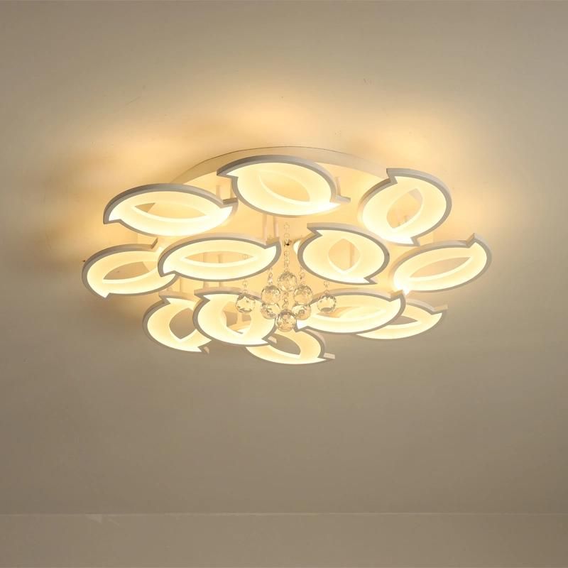 2022 Modern Decorative Flower Energy Saving Design Acrylic Crystal Ceiling Lamp Light