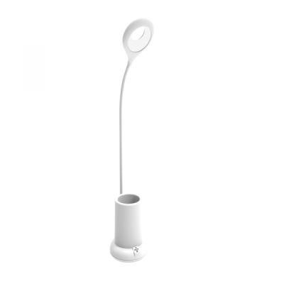 Energy-Saving White Table Light 3W Dimmable with Pen Container