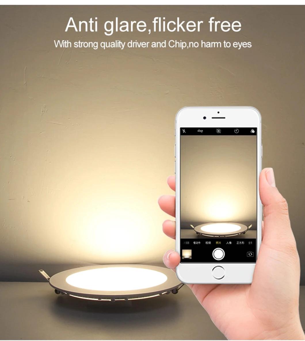 Anti-Glare Indoor High CRI Bright LED Panel Lights